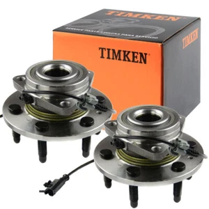 (2) Front TIMKEN Wheel Hub Bearing for Silverado Sierra Suburban 1500 Tahoe 4x4 - Foto 1 di 9
