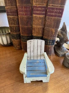 Vintage Wood Doll Arm Chair 5”High - Picture 1 of 5