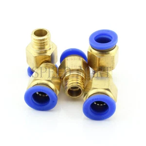 5 Pezzi Connettore Aria Pneumatico Sgancio Rapido M12*1,5 Filettato Metrico Tubo 10mm - Foto 1 di 4