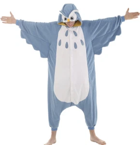 Blue Owl Plush Costume Adult Size Medium Halloween Cospaly NEW - Picture 1 of 6