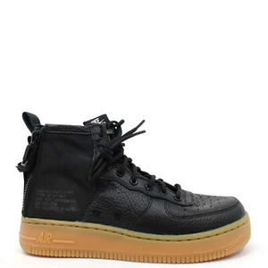 Nike SF Air Force 1 Mid GS Black Gum Brown AJ0424-001 Youth Mens Size 5.5 - Picture 1 of 9