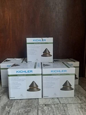 6 KICHLER SHOWSCAPE LED PATH DECK Step LIGHT 12V 2 watt T5 0884510 Olde Bronze - Image 1 of 4