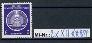 DDR Dienstmarke Mi-Nr.: 2 x WZ 2 XII sauber postfrisch geprüft Dr.Ruscher.BPP - Bild 1 von 2