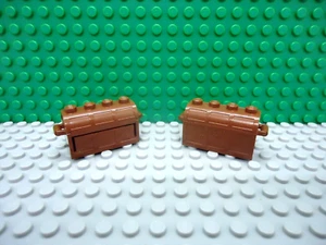Lego 2 Cofre del Tesoro Marrón Rojizo Pirata NUEVO - Imagen 1 de 1