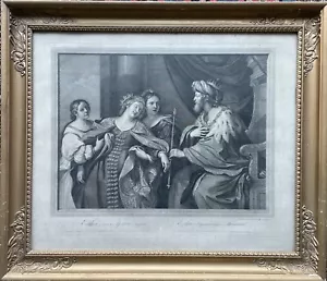 GRABADO EN COBRE ANTIGUO ROBERT EXTRAÑO ESCENA BÍBLICA SEGÚN G.F. BARBEROS GUERCINO - Imagen 1 de 18