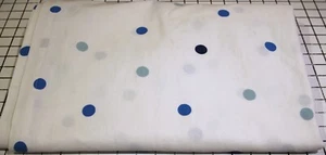 Cortina de ducha Kate Spade New York azul lunares tela 74" x 69" - Imagen 1 de 3