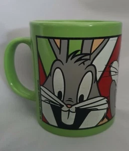 1997 Warner Bros Green Bugs Bunny Staffordshire Tasse Looney Tunes Made In England - Bild 1 von 6