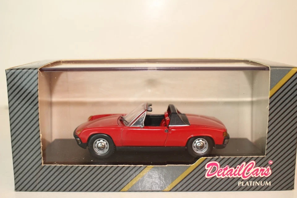 Detail Cars 1:43 Scale #340, 1969 VW Porsche Convertible, Red - Image 1 of 4