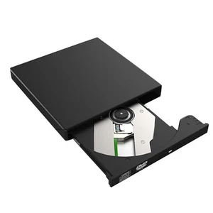 Slim External DVD Drive USB 2.0 CD DVD RW Drive Writer Burner Optical Player r - Photo 1/16