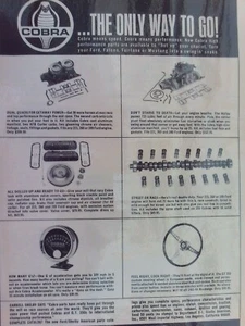 1966 FORD DEALER  "COBRA KITS"  PRINTED  Vintage Ad LAMINATED FREE SHIPPING - Picture 1 of 2