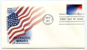 4953 1 $. Patriotic Waves ArtCraft FDC - Bild 1 von 1