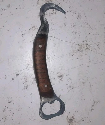 Handmade Hoofpick with bottle opener.  Black Walnut handle. Unique one of a kind - Image 1 of 2