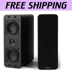 Versatile Speaker Pair: Slim Passive Design with 3-Inch Woofers & Tweeters - Picture 1 of 7
