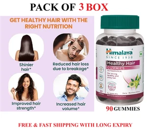 NEW Himalaya Healthy Hair Gummies-For Strong-Healthy-Shiny Hair 100% RDA Exp2026 - Picture 1 of 17