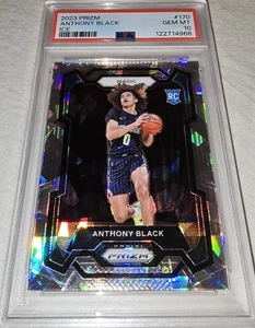 ANTHONY BLACK PSA 10 2023-24 PANINI PRIZM #170 ROOKIE RC PRIZMS ICE - PSA 10 - Picture 1 of 4