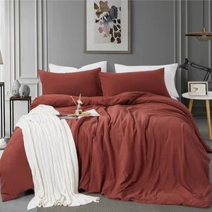 King Size Duvet Cover - 3 Piece Bedding Set (1 Duvet Cover & 2 Pillow Cases) ... - Picture 1 of 6