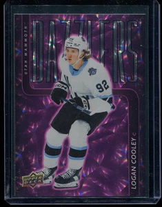 2025-26 Upper Deck Series 1 Logan Cooley Dazzlers Pink #DZ-21 Utah Mammoth - Picture 1 of 2