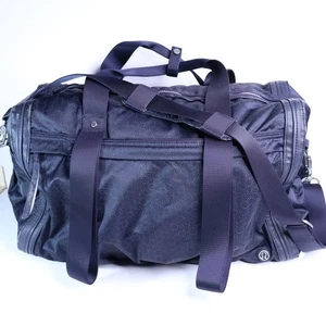 LULULEMON Urban Warrior Duffel Bag Star Pixel Naval Blue Multi Gym Yoga Travel - Picture 1 of 10