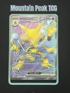 NM Alakazam ex 188/165 Full Art - Scarlet & Violet 151 - Pokemon Card - Picture 1 of 2