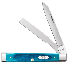 Case xx Knives Baby Doc Sawcut Caribbean Blue Bone 25582 Pocket Knife Stainless - Picture 1 of 3