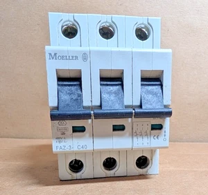 Moeller / Eaton FAZ-3-C40 Interruttore automatico, 40 A, 3 poli, C Trip (NNB) - Foto 1 di 7
