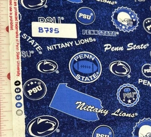 Special for 1page02-Penn State Nittany Lions Cotton Quilt Fabric 12.5 yd lot - Picture 1 of 2