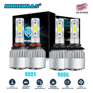 para Pontiac Grand Prix Combo 9005 9006 1988-1995 2006 2007 faros LED bombillas - Imagen 1 de 12