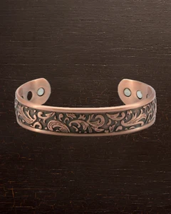 Magnetic Hematite Bracelet Leaf 6.5in Purest Stones Healing Therapy SUPER B - Picture 1 of 16