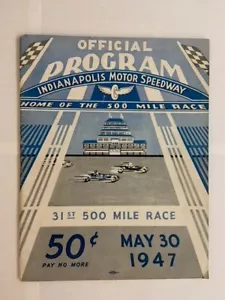 Indianapolis Motor Speedway 31st 500 Mile Race Official Program May 30 1947 - Picture 1 of 7