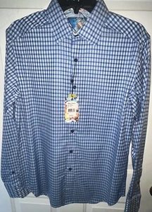 Robert Graham Men’s Classic Fit Dress Egyptian Cotton Shirt Small S “CONLAN” NWT - Picture 1 of 8