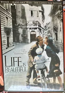 1998 Life Is Beautiful Original Movie House Full Sheet Poster Cannes Winner READ - Picture 1 of 4