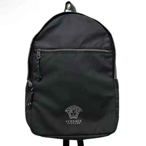 New Versace Parfum Black Silver Mid Size BackPack - Picture 1 of 4