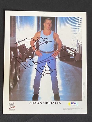 Shawn Michaels HBK WWE Original Promo Auto Signed 8x10 Photo ~ PSA/DNA - Image 1 of 4