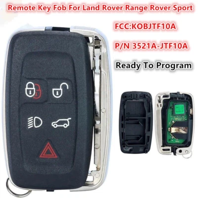 For 2010 2011 2012 Land Rover Range Rover Sport Keyless Smart Remote Car Key Fob - Image 1 of 2
