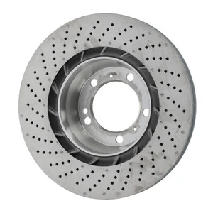GENUINE PORSCHE 911 2020-2023 Rear Right Brake Disc Rotor Drilled 992-615-602-A - Picture 1 of 5