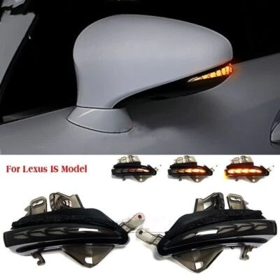 Espejo retrovisor lateral LED dinámico dinámico para Lexus IS200 300 350 GS200 GS450 RC Foto 1 de 4