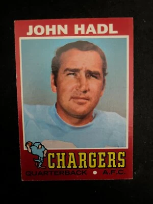1971 Topps #255 John Hadl San Diego Chargers ExMt - Image 1 of 2