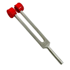 PREMIUM RED Tuning Fork With Weights - C 128 - SURGICAL MEDICAL INSTRUMENTS - Picture 1 of 5