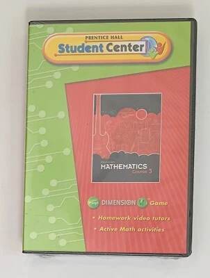 Prentice Hall Student Center Mathematics Course 3- CD W/Game Original Sealed NEW - Image 1 of 3