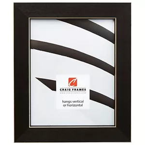 Craig Frames 1.5" Shaker, Black Wood Picture Frame - Picture 1 of 10