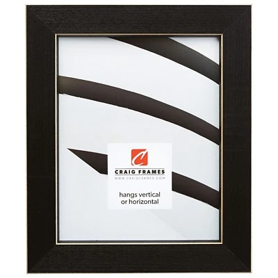 Craig Frames 1.5" Shaker, Black Wood Picture Frame - Image 1 of 4