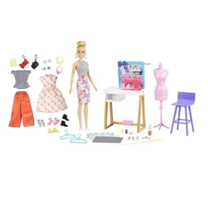 MATTEL 12" Barbie Fashion Designer Doll and Studio Playset - Picture 1 of 7