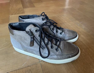 Paul Green high top sneaker Gr.4/37 ° taupe °Leder innen & außen ° TOP - Bild 1 von 4