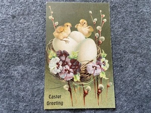 Postal vintage de saludo de Pascua - Imagen 1 de 2