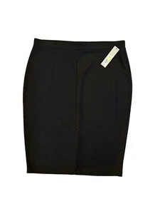 Apt 9 Mitre Ottoman Midi Skirt Black Tie Women Size Large New With Tags - Picture 1 of 2