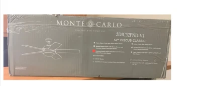 Monte Carlo 5DIC52PND-V1 Discus Classic 52" Integrated LED Polished Nickel - Image 1 of 4