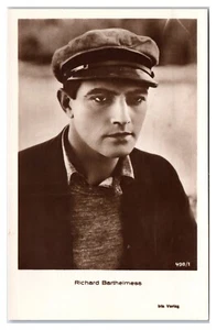 RPPC Richard Barthelmess amerikanischer Hollywood Stummfilmstar Postkarte - Bild 1 von 2