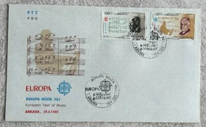 1985 EUROPA ( CEPT ) EUROPEAN YER OF MUSIC - FDC - Picture 1 of 1