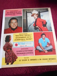 SOL rivista giornale JEFFREY HUNTER LIBERTAD LAMARQUE liz taylor LOPEZ OCHOA - Foto 1 di 9
