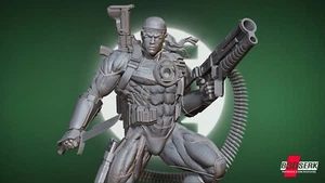 Green Lantern John Stewart Sculpture Figure - DC Universe - by B3DSERK - Picture 1 of 13